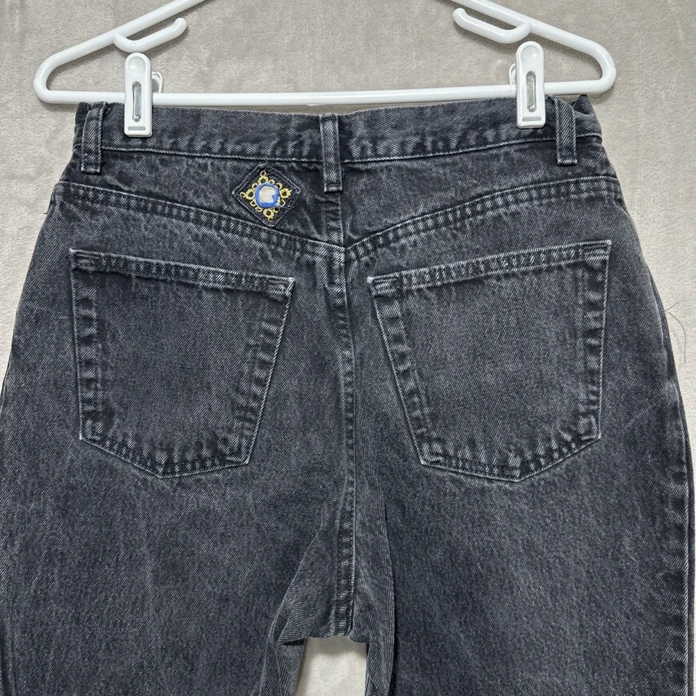 Vintage Gap High Rise Tapered Mom Denim Jeans‎ Women's 12 Black Slim Patchwork